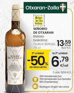 Señorio De Otxaran - Txakoli Bizkaia