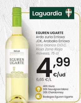 Eguren Ugarte - Vino Blanco D.O.C. Rioja Zona Rioja Alavesa