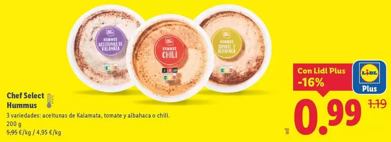 chef select - Chef Select Hummus