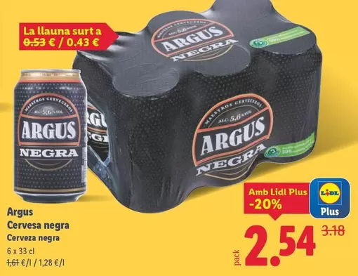 Argus - Cerveza Negra