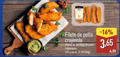 Filetes De Pollo Crujiente