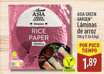 Asia Green Garden - Laminas De Arroz