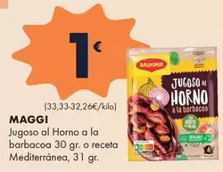 Maggi - Jugoso Al Horno A La Barbacoa 30 Gr. O Receta Mediterránea, 31 Gr.