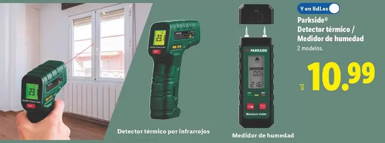 Parkside - Detector Termico/Medidor De Humedad