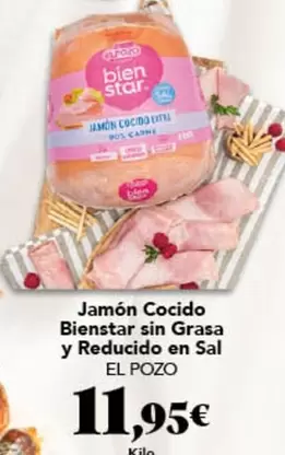 El Pozo - Jamón Cocido Bienstar Sin Grasa Y Reducido En Sal