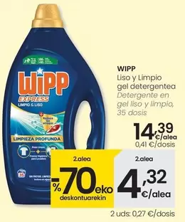 Wipp - Detergente En Gel Liso Y Limpio
