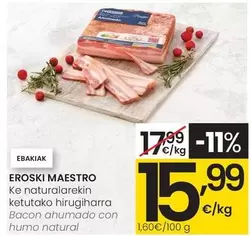 Eroski Maestro - Bacon Ahumado Con Humo Natural