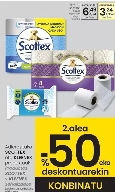 Scottex - Papel Higienico Mega