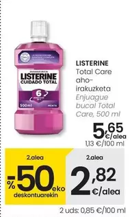 Listerine - Enjuague Bucal Total Care
