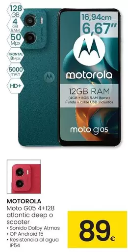 Motorola - Moto G05+128 Atlantic Deep O Scooter