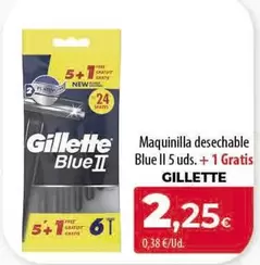 Gillette - Maquinilla Desechable Blue II 5 Uds. + 1 Gratis