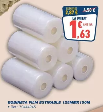 Bobineta Film Estirable 125mmx150m