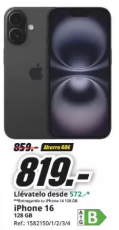 Llévatelo Desde 572 Iphone 16