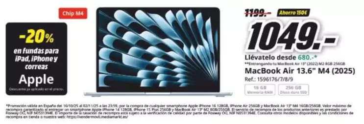 Apple - MacBook Air 13.6" M4