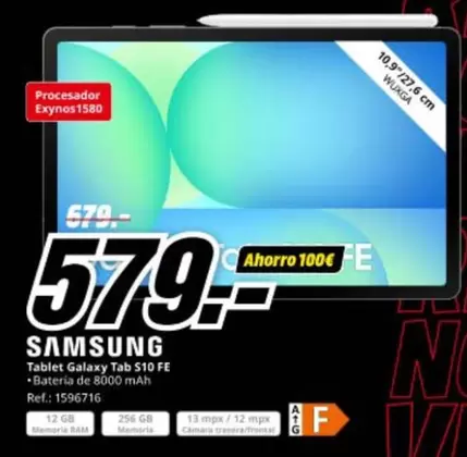 Samsung - Tablet Galaxy Tab S10 FE