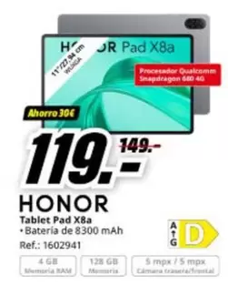 Honor - Tablet Pad X8a