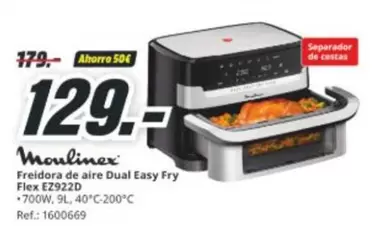 Moulinex - Freidora De Aire Dual Easy Fry