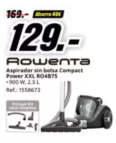 Rowenta - Aspirador Sin Bolsa Compact Power XXL RO4B75