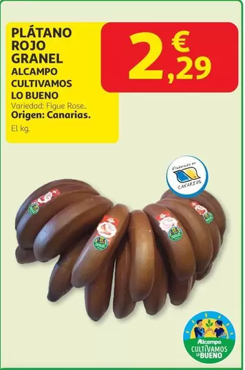 alcampo - Plátano Rojo Granel