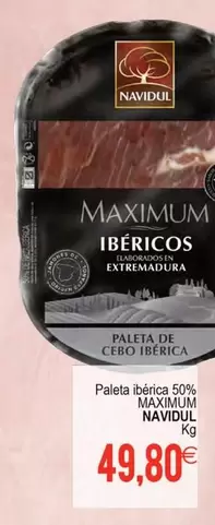 Navidul - Paleta Ibérica 50% Maxium
