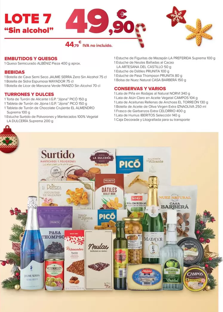 Embutidos Y Quesos / Bebidas / Turrones Y Dulces / Conservas Y Varios