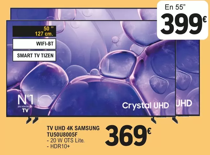 Samsung - Tv Uhd 4k Tu50u80005f