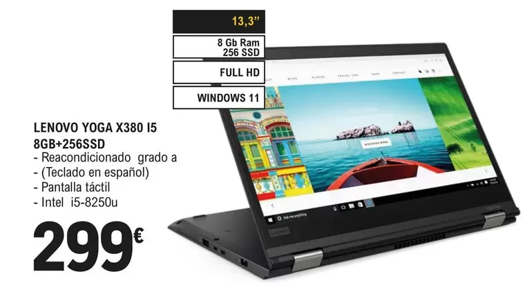 Lenovo - Yoga X380 5 8Gb 256SSD