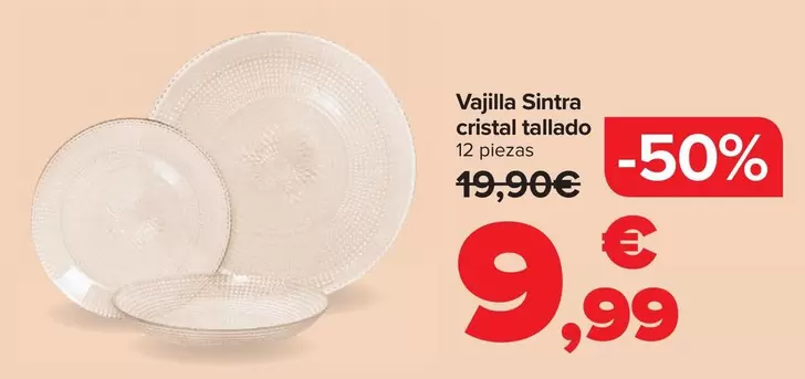 Vajilla Sintra Cristal Tallado