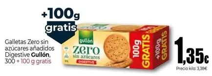 Gullón - Galletas Zero Sin Azúcares Añadidos Digestive