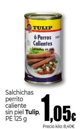 Tulipa - Salchichas Perrito Caliente Sin Piel