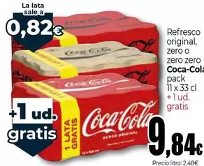 Coca-Cola - Refresco Original, Zero O Zero Zero 