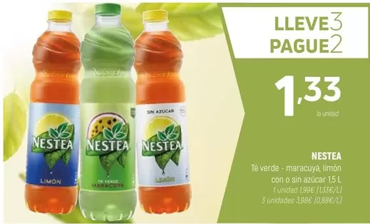Nestea - Te Verde Maracuya Limon Con O Sin Azucar