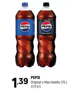 pepsi - Original O Max Botella