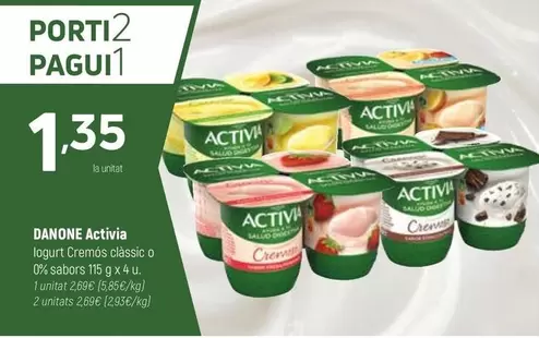 Danone - Activia Iogurt Cremos Classic O 0% Sabors