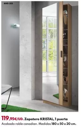 Zapatero Kristal/ 1 Puerta