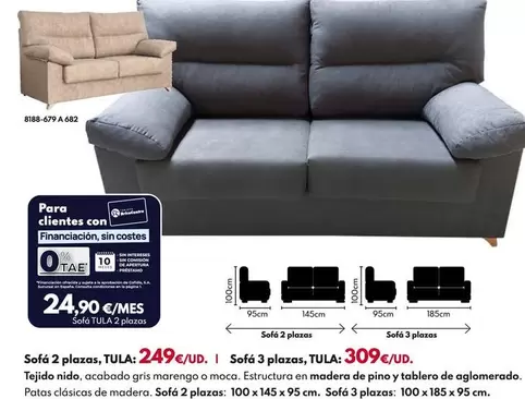 Sofá 2 Plazas, Tula