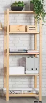 Natura - Estanteria Alistonada 5 Baldas 171x65x40 Cm