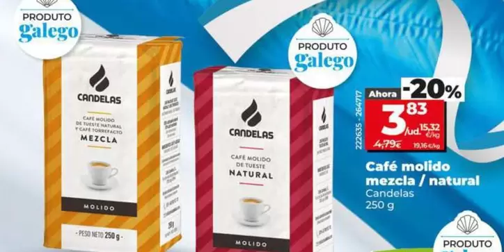 Candelas - Cafe Molido Mezcla / Natural