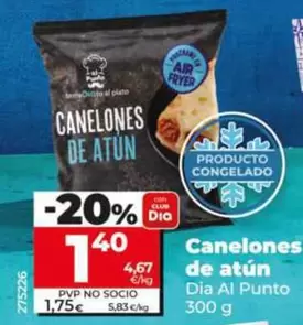 Dia Al Punto  - Canelones De Atún 300 G