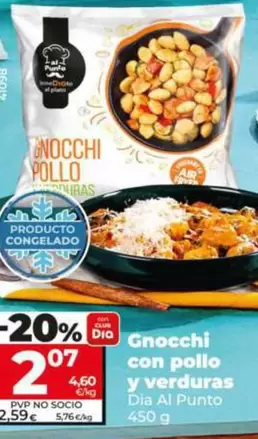 Dia Al Punto - Gnocchi Con Pollo Y Verduras  450 G