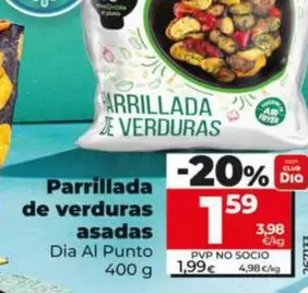 Dia Al Punto - Parrillada De Verduras Asadas  400 G