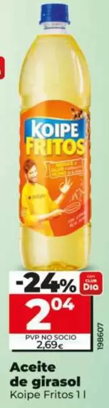 Koipe Fritos - Aceite De Girasol  1 L