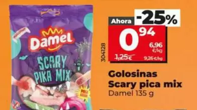 Damel  - Golosinas Scary Pica Mix 135 G