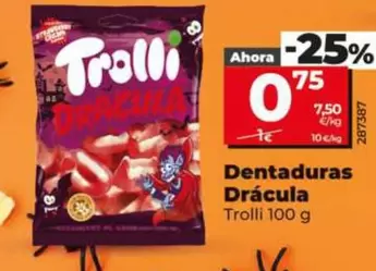 Trolli - Dentaduras Drácula 100 G