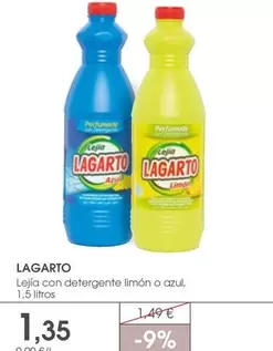 Lagarto - Lejia Con Detergente Limón O Azul