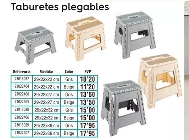 Taburetes Plegables