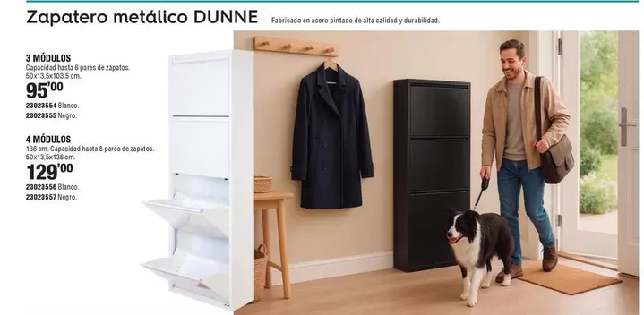 Zapatero Metalico Dunne