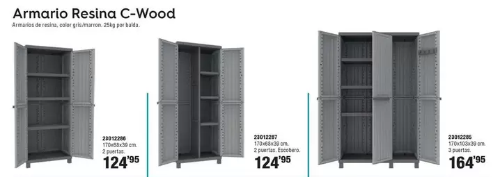 Armario Resina C Wood