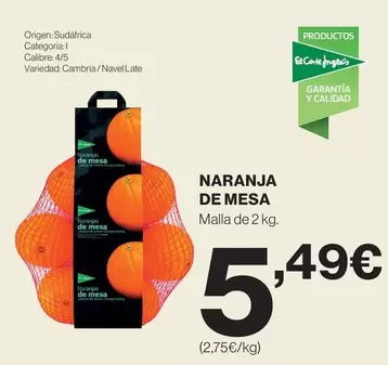 origen - Naranja De Mesa