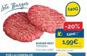 Ternera Asturiana - Burger Meat